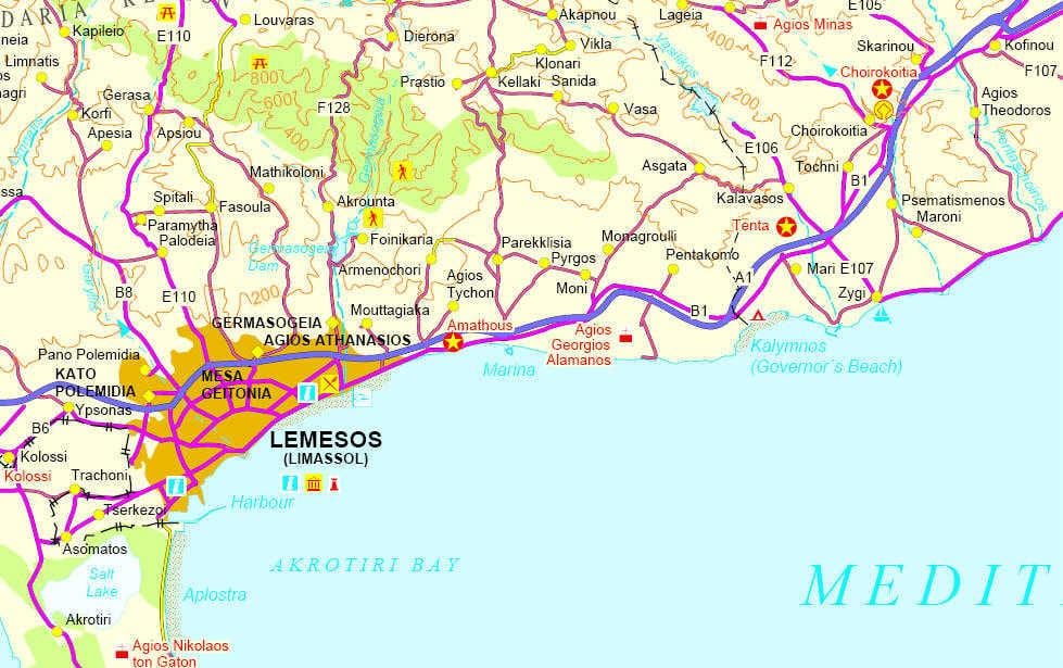 사이프러스 골프 코스 map