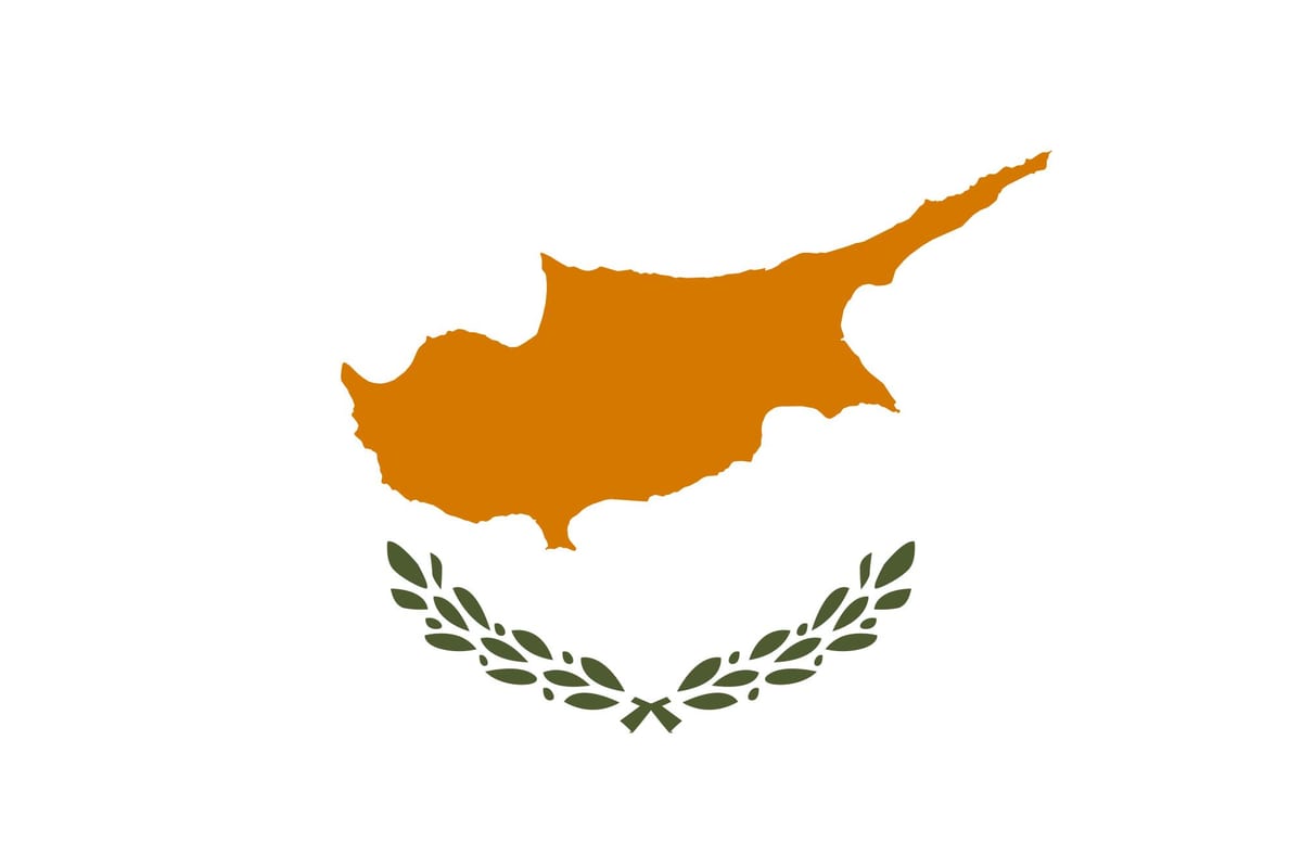 지도 키프로스 플래그