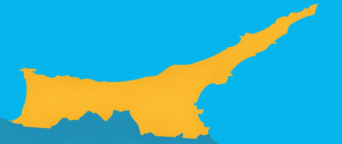 지도 북부 키프로스의 리조트