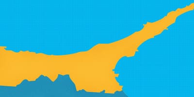 지도 북부 키프로스의 리조트