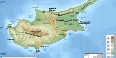 키프로스 geography 지도