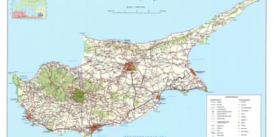 지도 키프로스의 관광