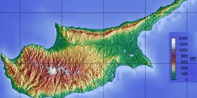 지도 키프로스의 산