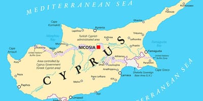 의 수도 키프로스 map